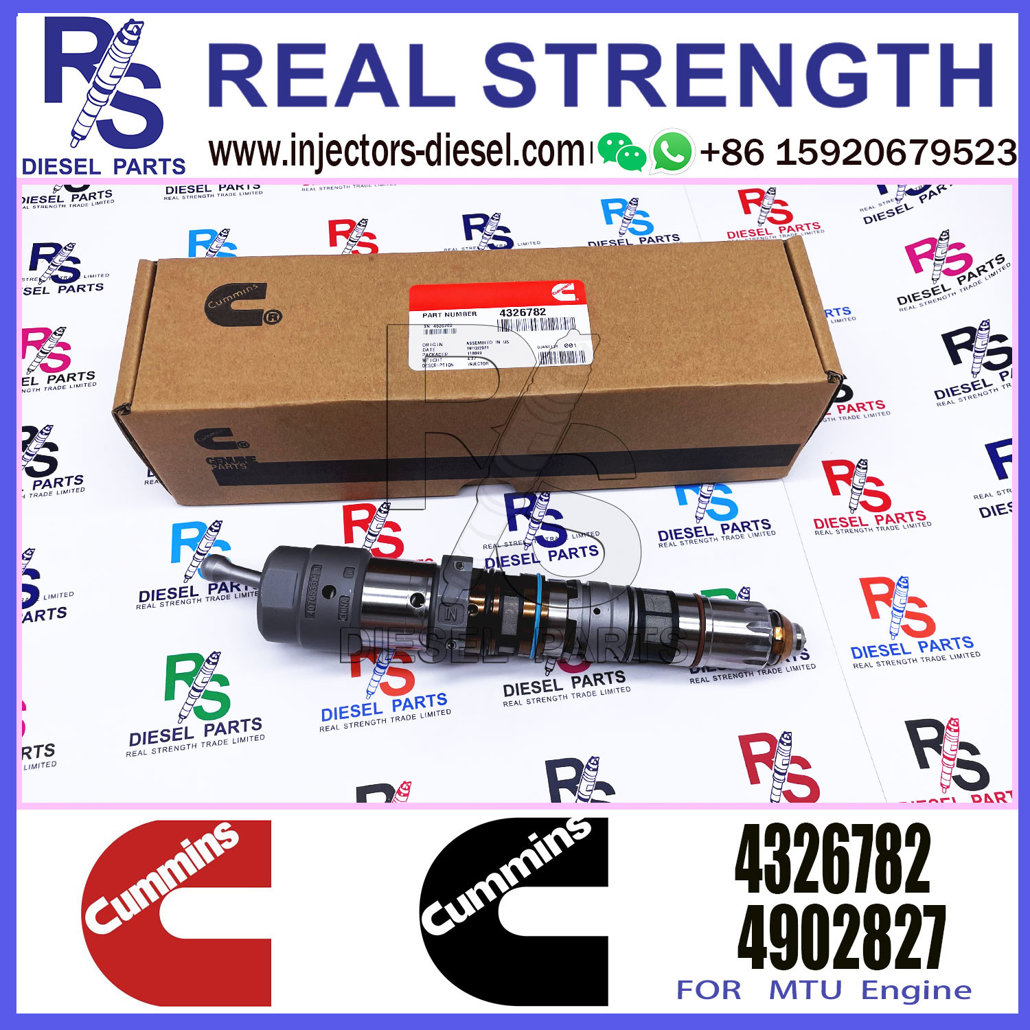 Fuel Injector Assembly 4001813 4087893 4088416 4088428 4326780 4326781 4326782
