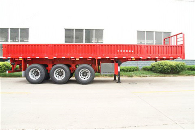 Fodder delivery 12 tires side wall semi trailer detachable fence 40 ton