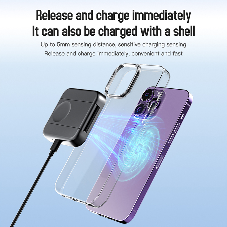 15W Portable 2 In 1 Charging Station With Phone Stand Over Charging Protection White