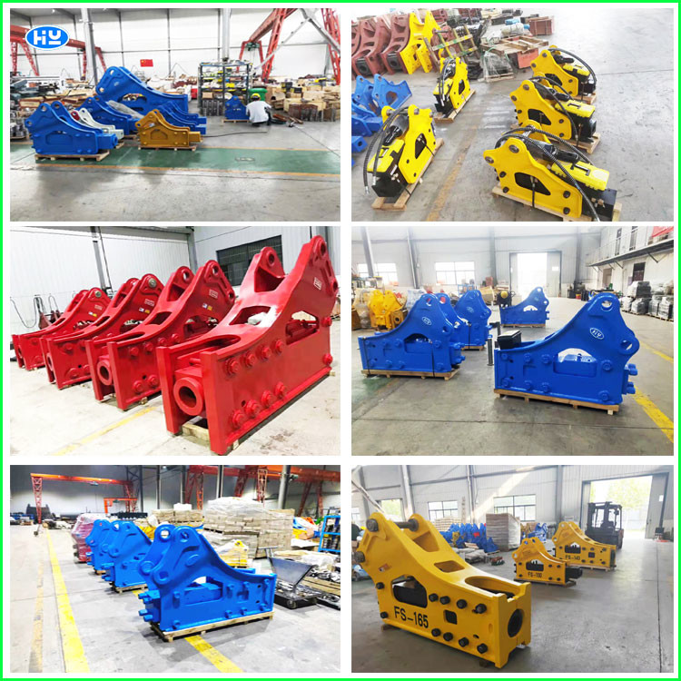 Excavator Side Hydraulic Rock Breaker Hammer Box Silence 200mm 280bar