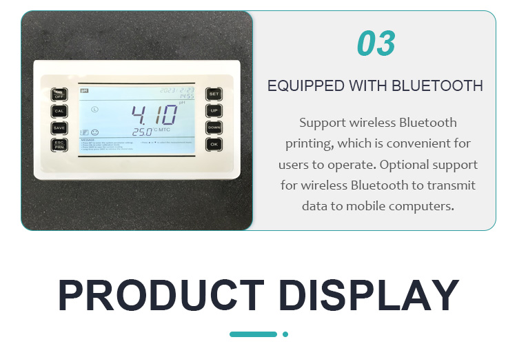 Customized Support Portable Digital Benchtop Touch Screen pH Meter for Laboratory