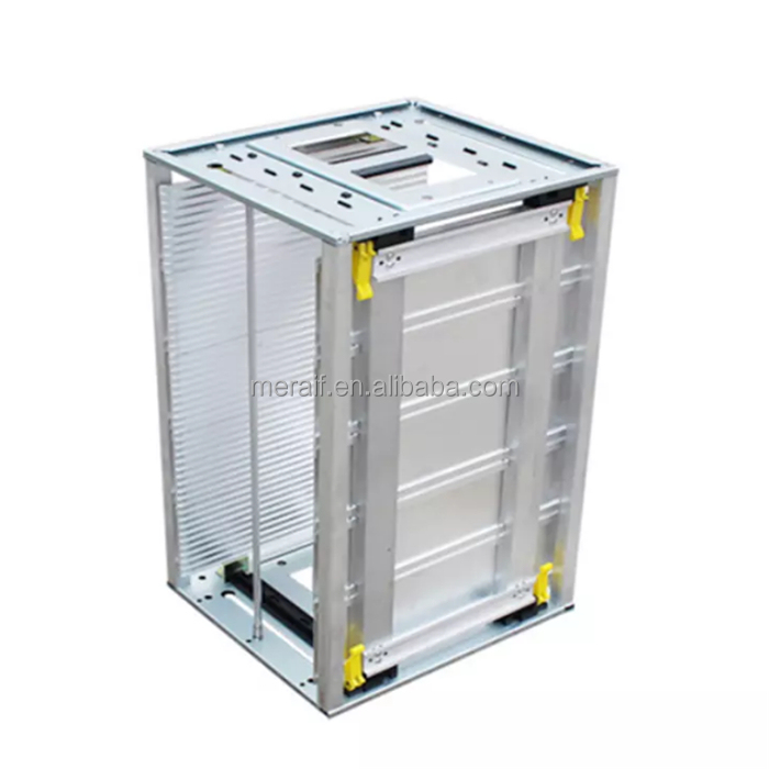 ESD Magazine Rack Pcb SMT Metal Magazine Rack Gear Adjustment Type For PCB Storage