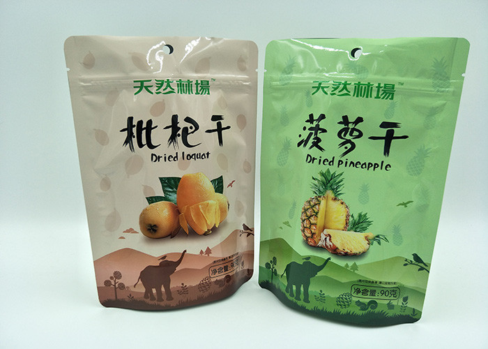 Custom Printed Stand Up Pouch Packaging 10 Colors Reusable Eco Friendly