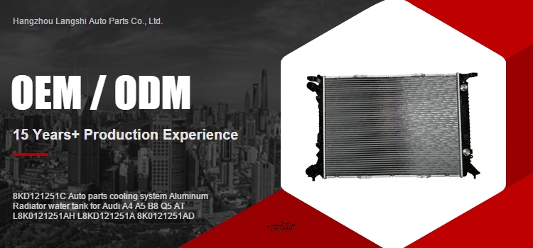 1.8 TFSI Radiator Water Tank for Audi A4 A5 B8 Q5 AT L8K0121251AH L8KD121251A 8K0121251AD