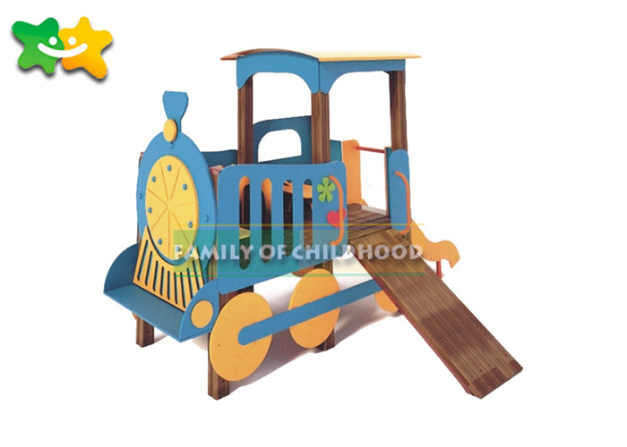 Colorful Wooden Frame Slide SGS Certificated Easy Assembly Anti Crack Creative