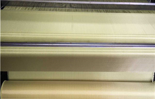 Yellow Kevlar Fire Resistant Fabric Anti Cut 1414 Aramid Woven Cloth For Car