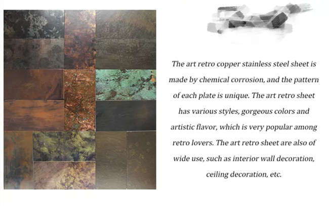 Metal Copper Stainless Steel Clad Plate For Retro Decoration