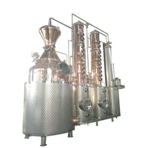Buy cheap 2000lt Red Copper Alcohol Distillation Column Equipment for Processing Types Alcohol product