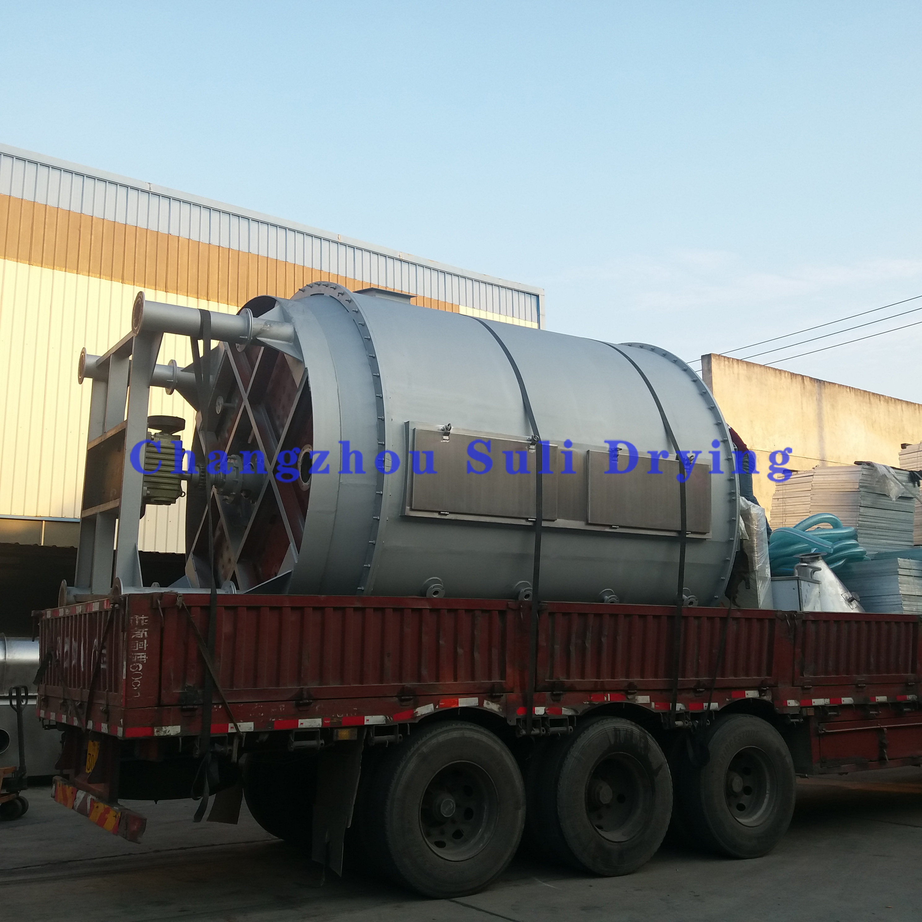Wooden Box Transport Package Calcium Oxalate Disc Continuous Dryer Machine with 15kw Power