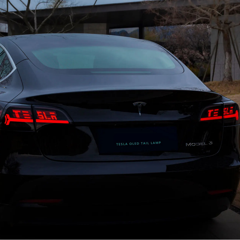 Tesla Model 3/Y Brake Steering Dynamic Model Y Flow Light Scanning Taillights M3/Y Modified Text Display