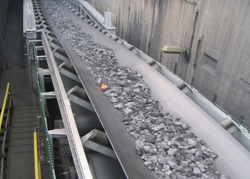Carbon Steel Idler Roller Conveyor 60T/H Capacity 650mm Width