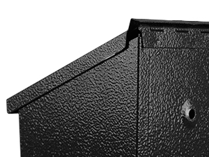 Wall Mount Locking Mailbox Large Capacity with Code Lock Black House Numbers Included