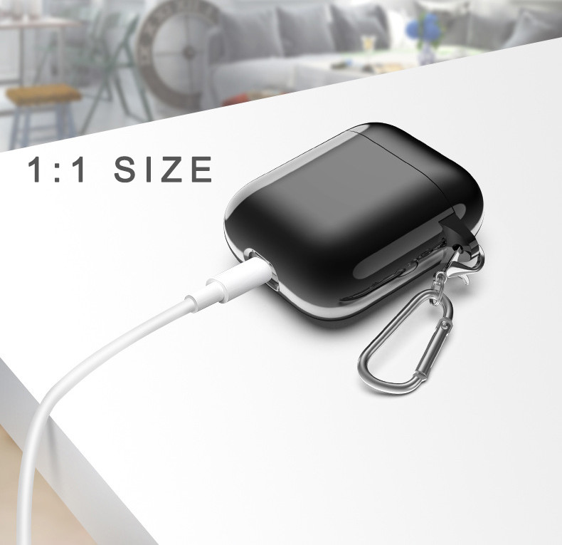 Plating 360°Protective Shockproof Airpods Silicone Case Cover Compatible with Apple Airpods 2 &1 (Front LED Visible)