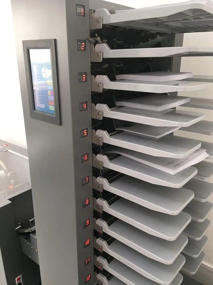 10 12 Stations Automatic Paper Sheet Gathering Machine A3 A4 Paper Sheet Collator Machine Digital Paper Sorting Machine