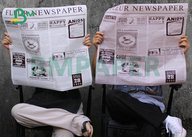 100% Wood Pulp 42Gr 45Gr 48Gr Newsprint Paper Sheet For Printing Newspaper 