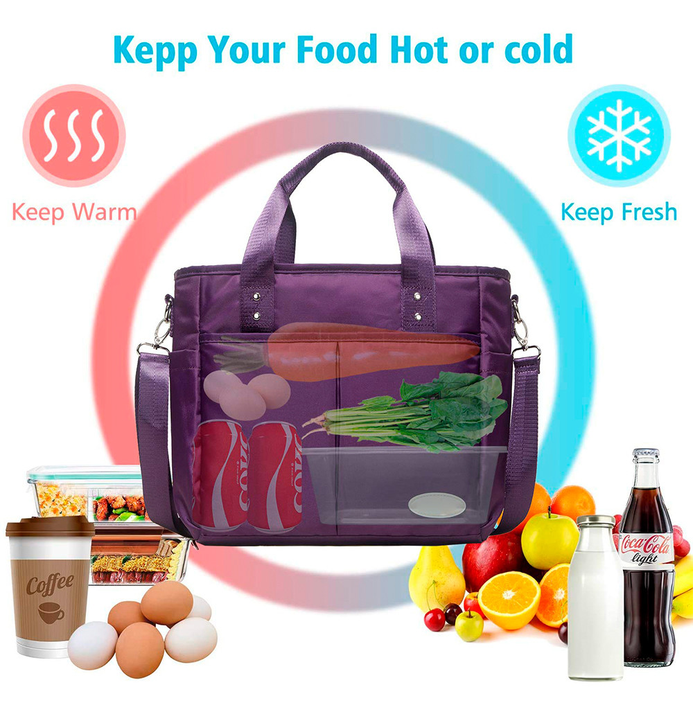 Water Resistant Oxford Thermal Lunch Bag For Work