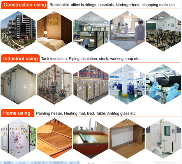 Flexible Far Infrared Floor Heating Film 300W Low Energy Consumption For Large Home