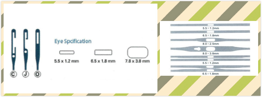 C Type Simplex Flat Steel Healds Of Shuttleless Weaving Loom 331x5.5x0.3mm Eyelet 6.5x1.8mm