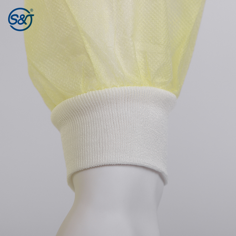 Disposable Isolation Gown 100% PP Non woven disposable isolation gown medical isolation Gown/surgical gown/PP+PE
