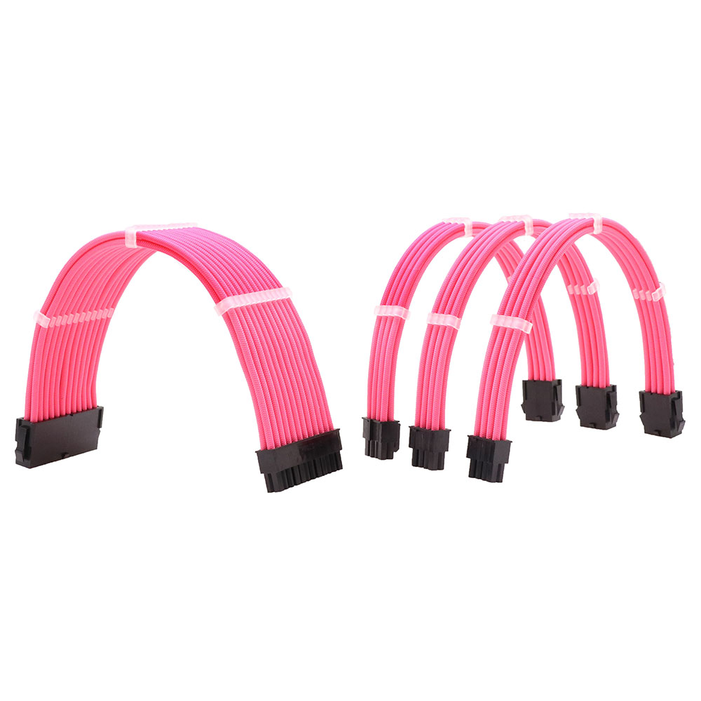 Extension Cable ATX 24pin*1 4+4Pin EPS*1 6+2Pin PCIE*2 Sleeved Power Supply Extension