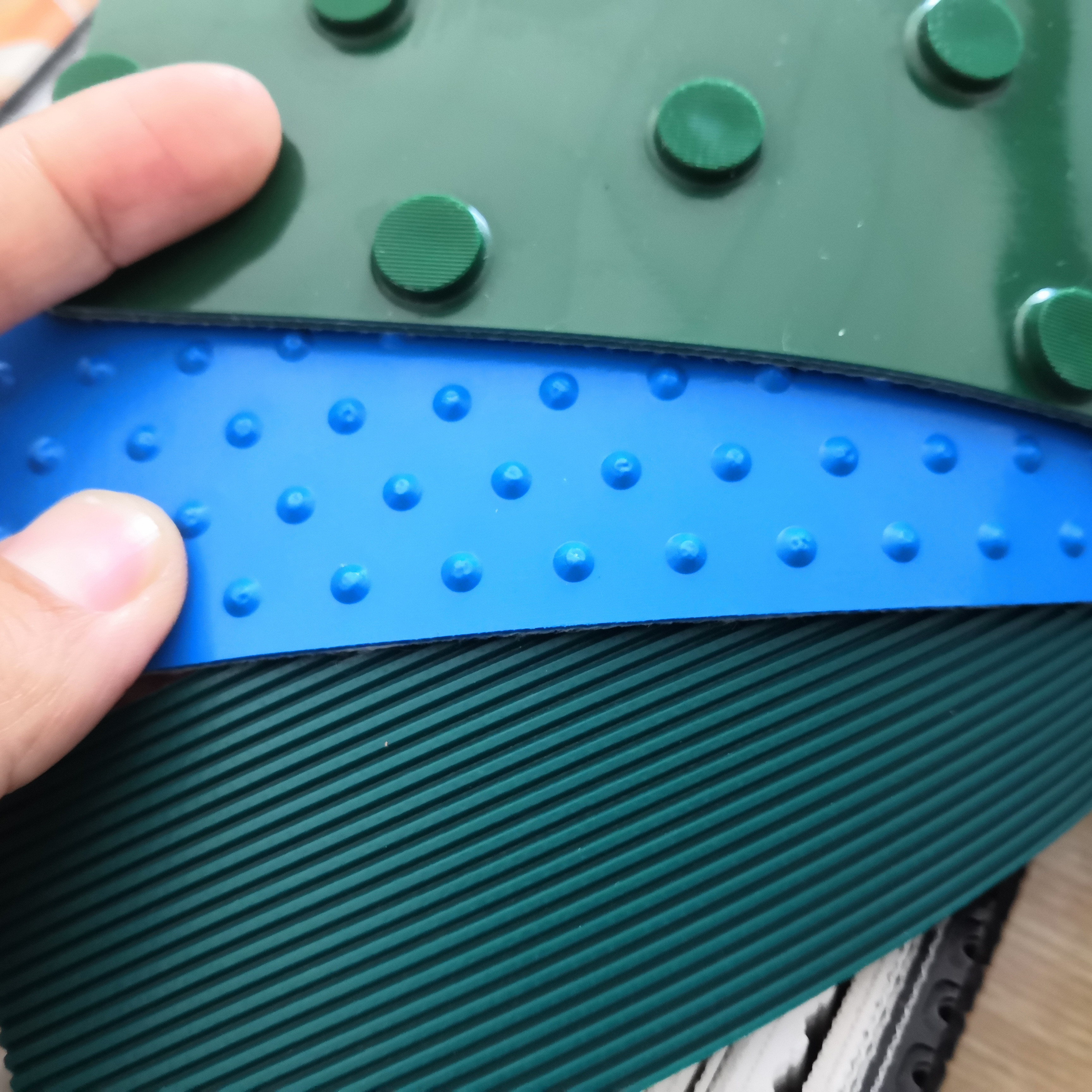 PU Pvc Conveyor Belt Inserting Fabric For Food Processing