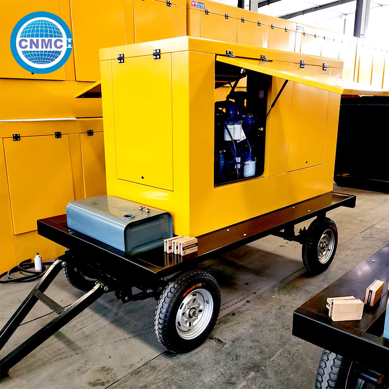 Durable 400V Trailer Mounted Generator , Water Cooled Cummins Mobile Generator