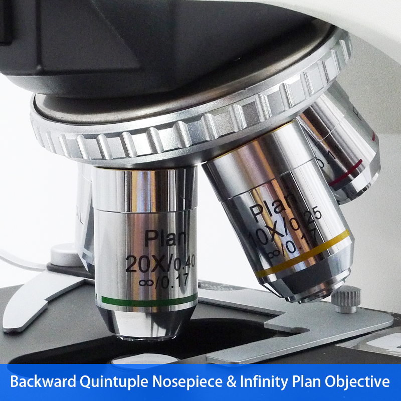 Mechanical Trinocualr Laboratory Metal Microscope Double Layer LED OPTO-EDU A12.2602 400X