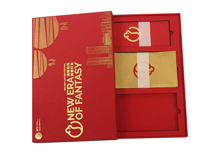 Custom Cardboard Lid-Off Packaging Boxes Red