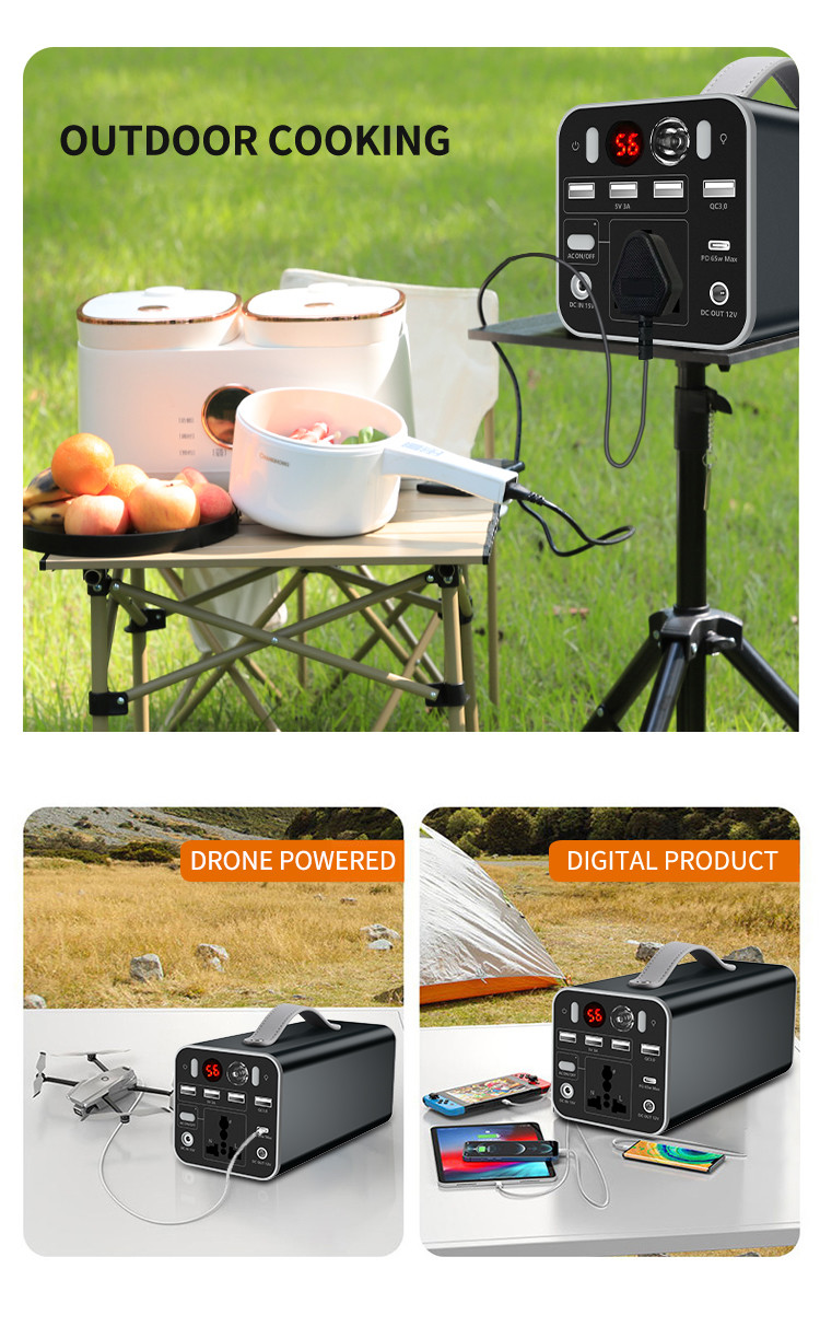 45000mAh Outdoor Power Bank Generator 180W 110V 220V Emergency For Camping