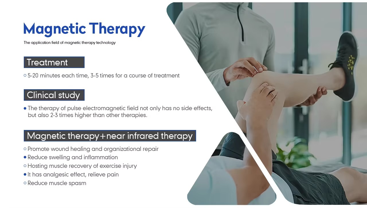 Pain Relief Magnetic Transduction with Diode Laser Magneto Terapia Device