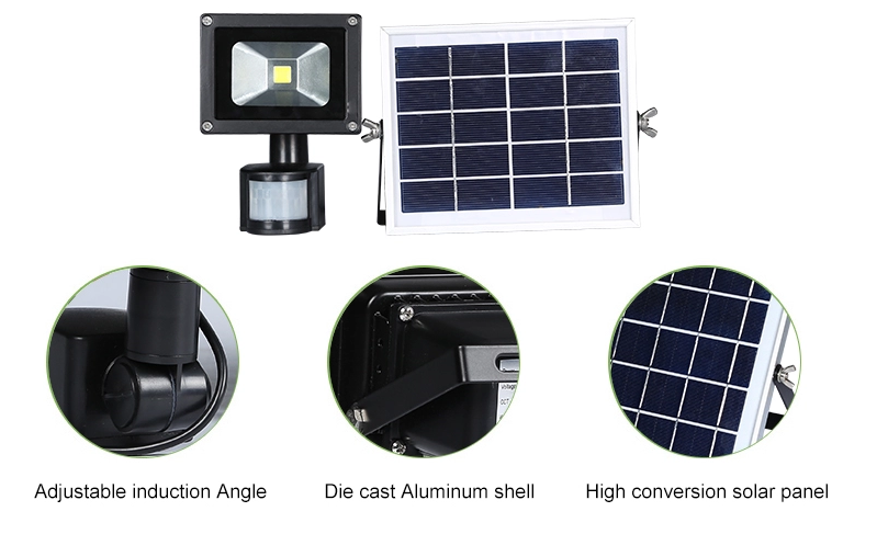 IP65 Waterproof 30W Solar LED Flood Lights By Motion Sensor 12/24VDC