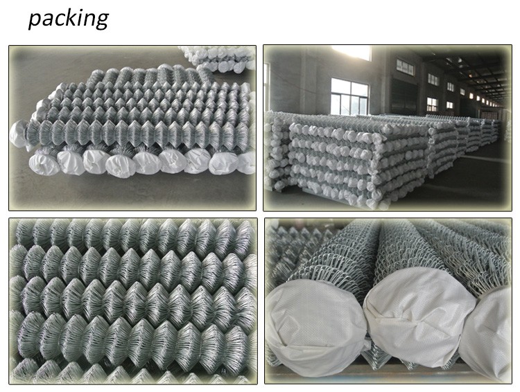 Chain Link Helideck Mesh diamond mesh fencing galvanized wire powder coated chain link fence