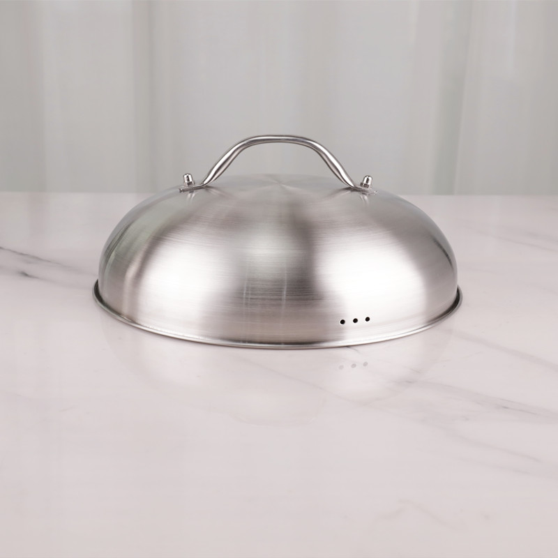 Double Food Steamer Set 28cm Stainless Steel Non Stick For Cooking