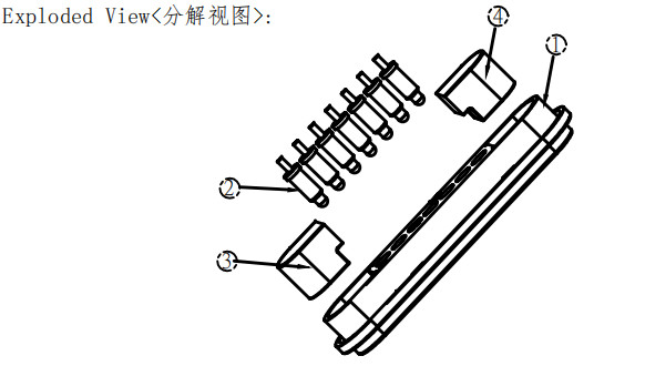 Spring Load Magnets Connector Pitch 2.2 MM Male Female 7 Pin Magnetic Pogo Pin Connector