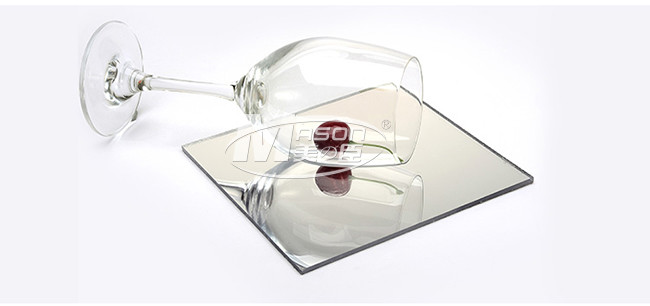 Golden Silver Single Side Perspex Mirror Cut To Size Mirror Acrylic Sheet 1220X2440mm