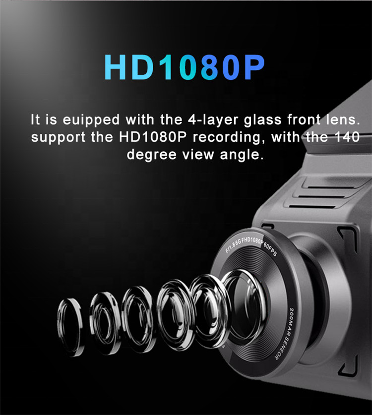 ODM 1080P Hd Rear View Mirror Recorder Blackbox Car Camera 4G