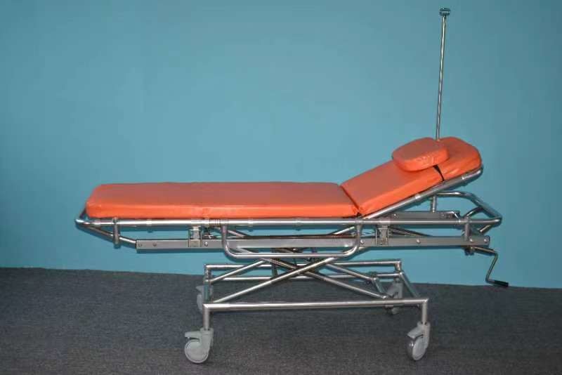 Aluminum Alloy MRI Patient Stretcher Non Magnetic Bed Transport Examination In Hospital