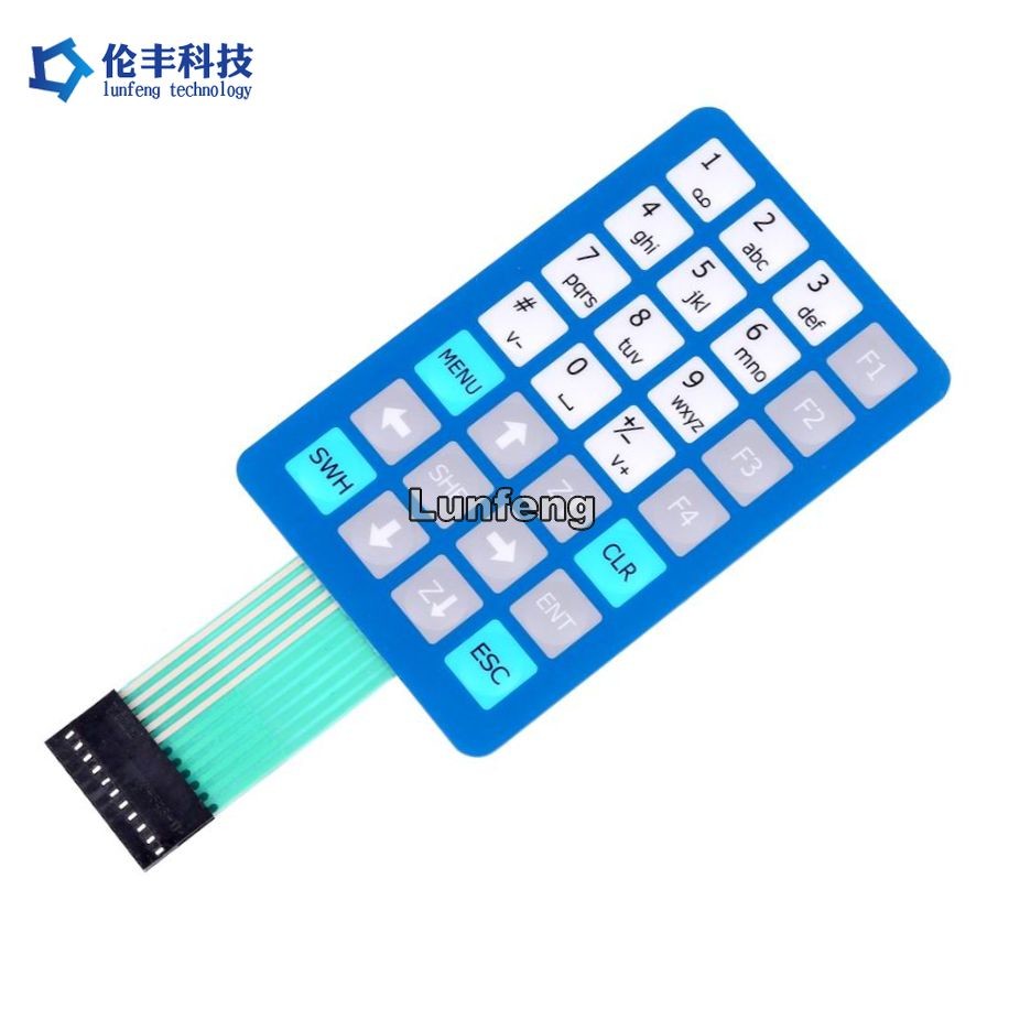3M468 Rear Adhesive Metal Dome Membrane Switch Screen Printing