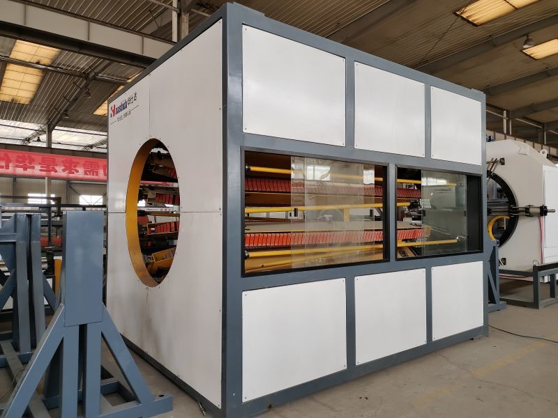 HDPE Gas Supply Pipe Extrusion Line / HDPE Water Supply Pipe Production Line Single Screw Extruder