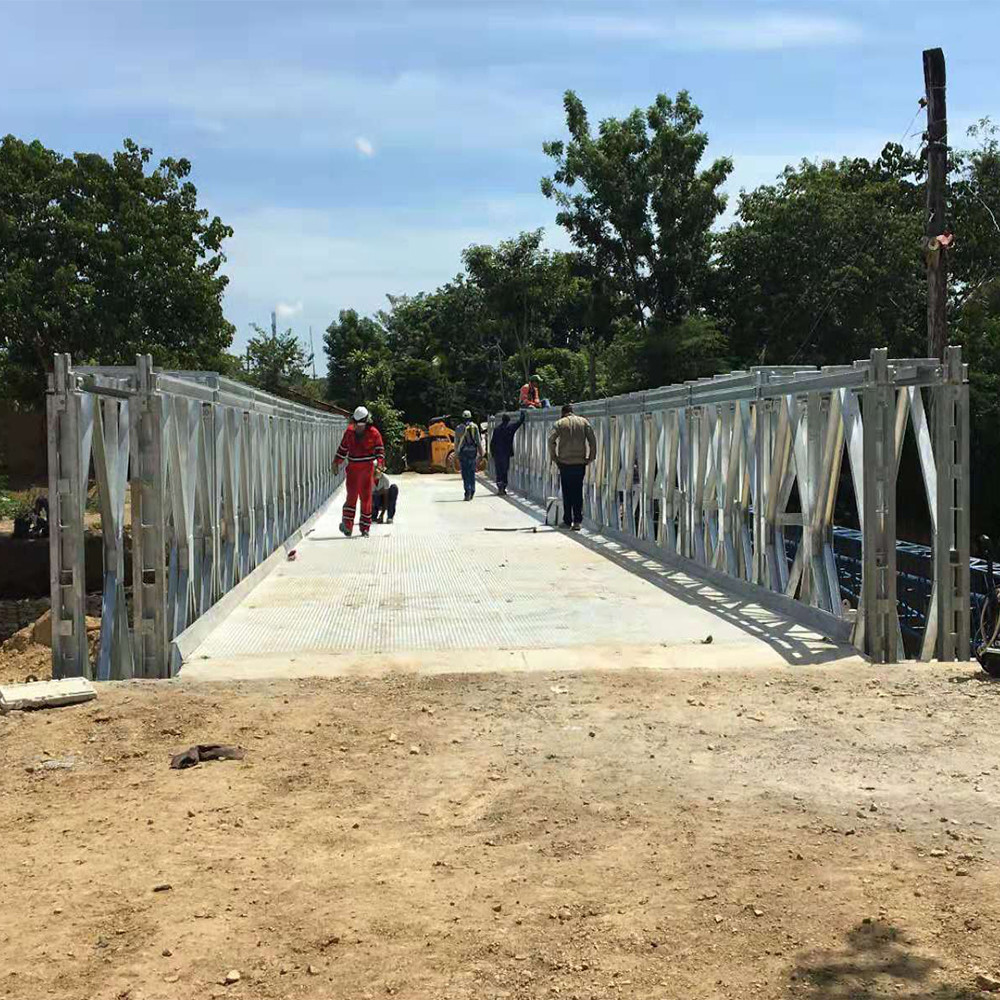 Pedestrian Modular Compact 200 Bailey Bridge Q345b Design Steel Structure