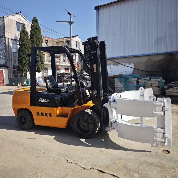 Hangcha A35 3.5 Tons 3 Meters Second Used Diesel Forklifts with Clump Chinese Hangcha Lifting Machine