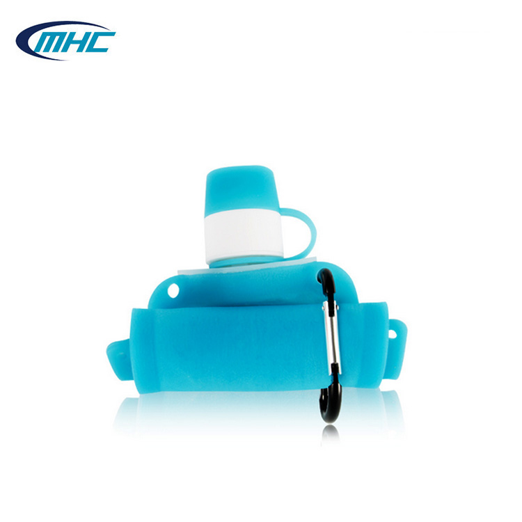 Silicone Bag Pouch Hiking Customized Double Sealing Collapsible 500ml Drinking Water