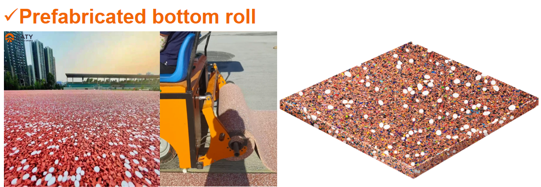 IAAF Sandwich System Synthetic Athletic Track EPDM Rubber Running Track Surface Material EPDM SBR Tyre Granules