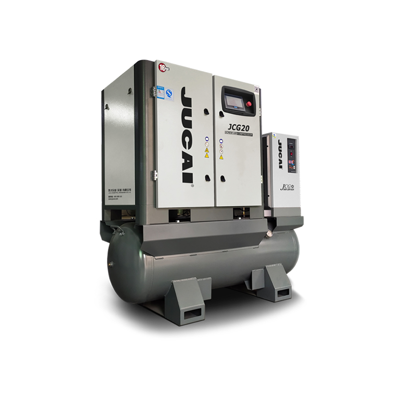 20HP 15KW 16bar No Fuel Integrated Mini Combined Screw Compressor With Dryer