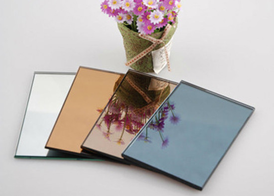 Sliding Door Tinted Mirror Glass 3mm Thickness Multicolor Size Customized