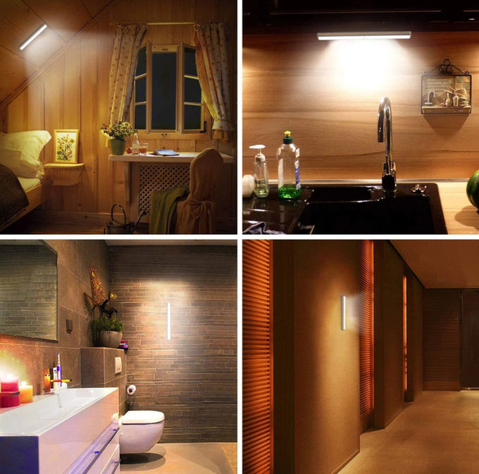 Wall Mounted 3W 1100mAh PIR Motion UVC Cabinet Light