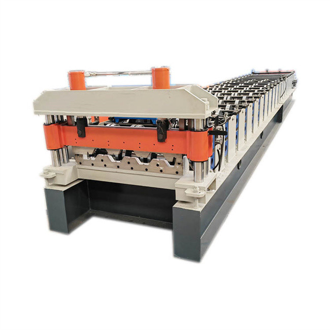 PLC Steel Deck Roll Forming Machine 20m/min High Speed Floor Decking Machine