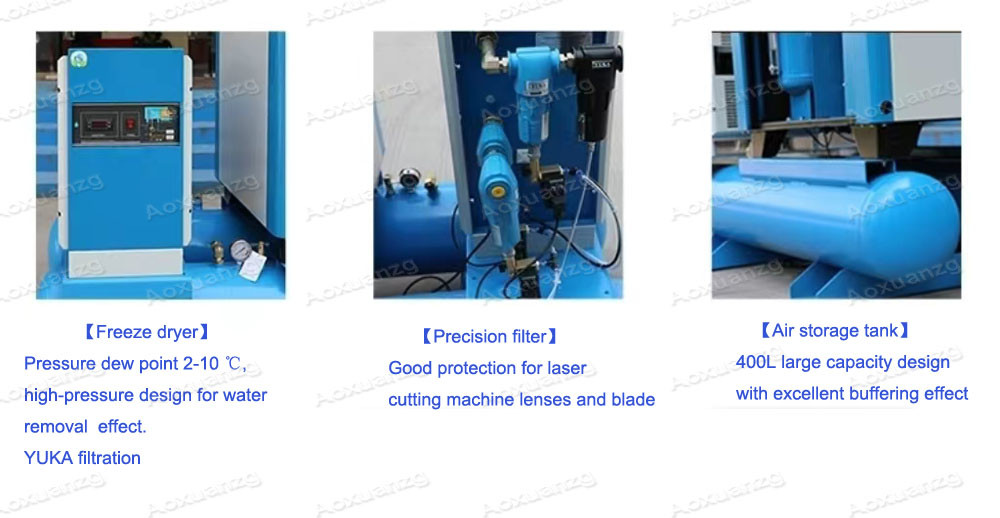 Laser Cutting Machine Aluminum Foil Container Production Line 15KW Screw Air Compressor