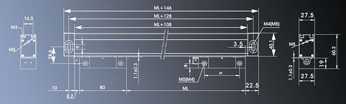 Easson VS20 Series Long Distance digital readout Optical Linear Scale For Metrology