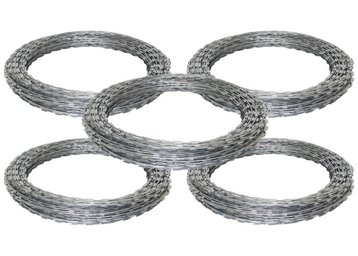 500mm 15m BTO -22 Galvanized Razor Wire Concertina Wire For Wire Fence